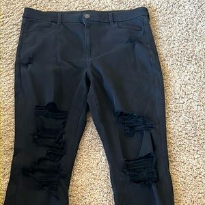 Brand new American Eagle black curvy high rise jeggings size 16